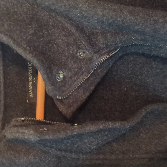 Banana Republic Melton Pocket Dark Gray Jacket - Picture 4 of 7
